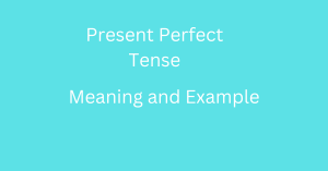 present perfect tense